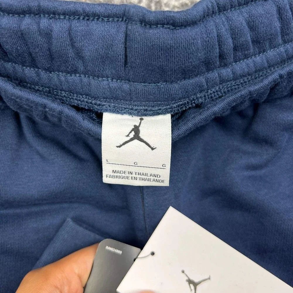 Air Jordan Michigan Wolverines Joggers Men Large Navy Blue Fleece New L